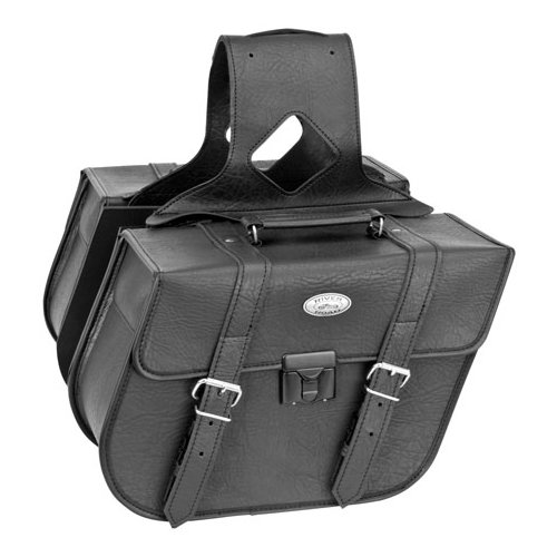 RIVER ROAD ZIP-OFF SLANT SADDLEBAGS WITH LOCK CLASSIC - Click Image to Purchase 