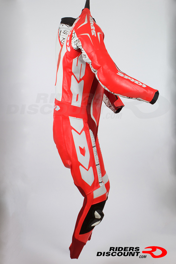 Spidi TRACK REPLICA EVO Motorcycle Leather Suit - Red White