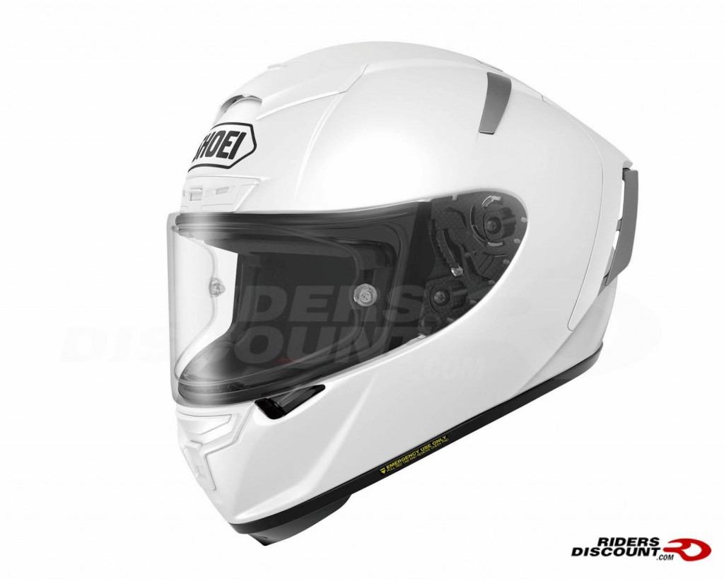 Shoei X-14 in Solid White