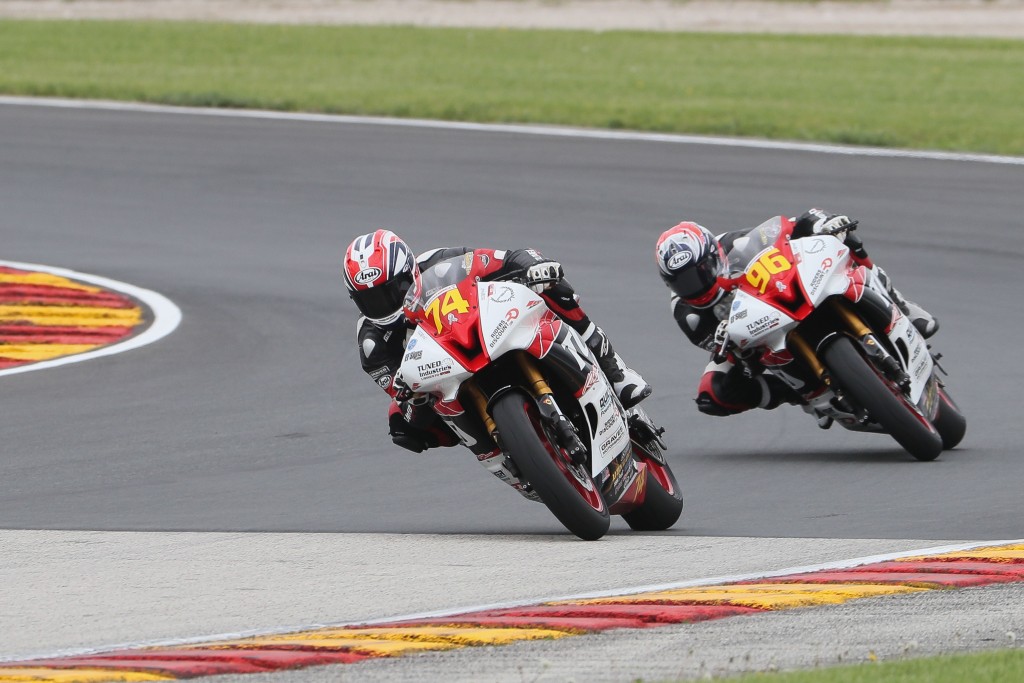 Bryce Prince (74) and Jason Aguilar (96) at Road America. Photo by Brian J. Nelson.
