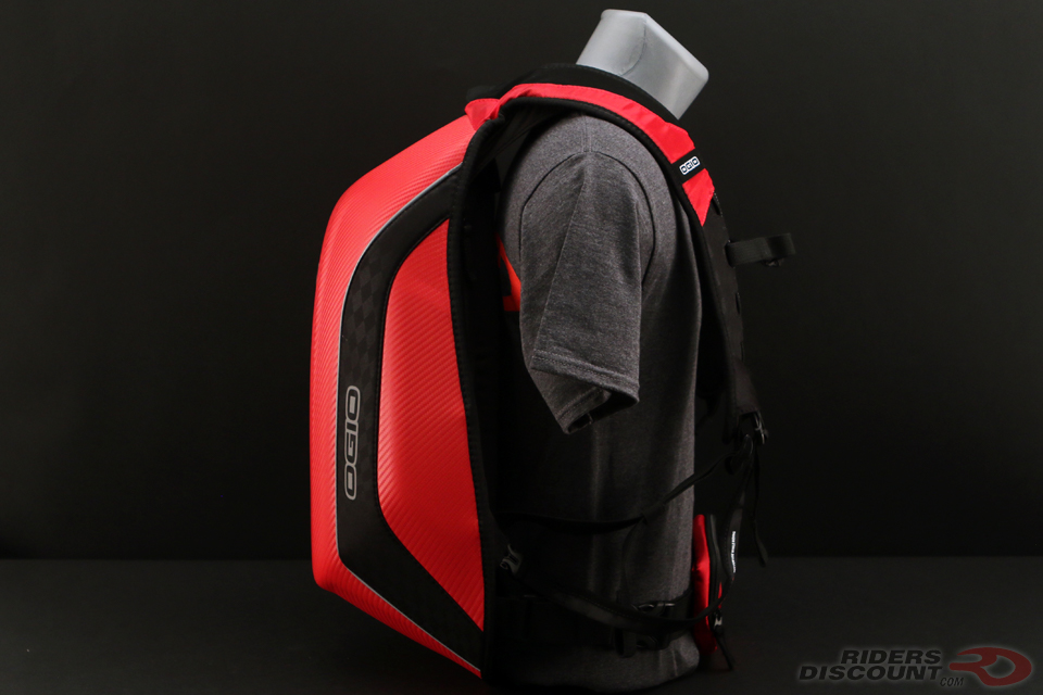 OGIO No Drag Mach 5 Backpack in Red
