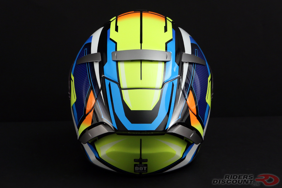 Shoei X-Fourteen Brink Helmet in Yellow/Blue