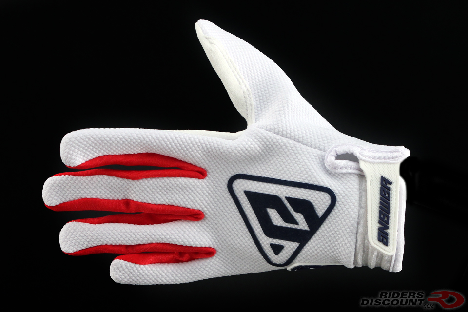 Answer Racing AR3 Gloves in White/Red